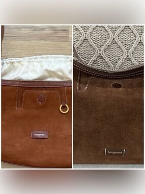 How to spot fake Songmont Suede Yore Hobo bag in minimal version